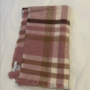 Nine West Pink and Brown Scarf